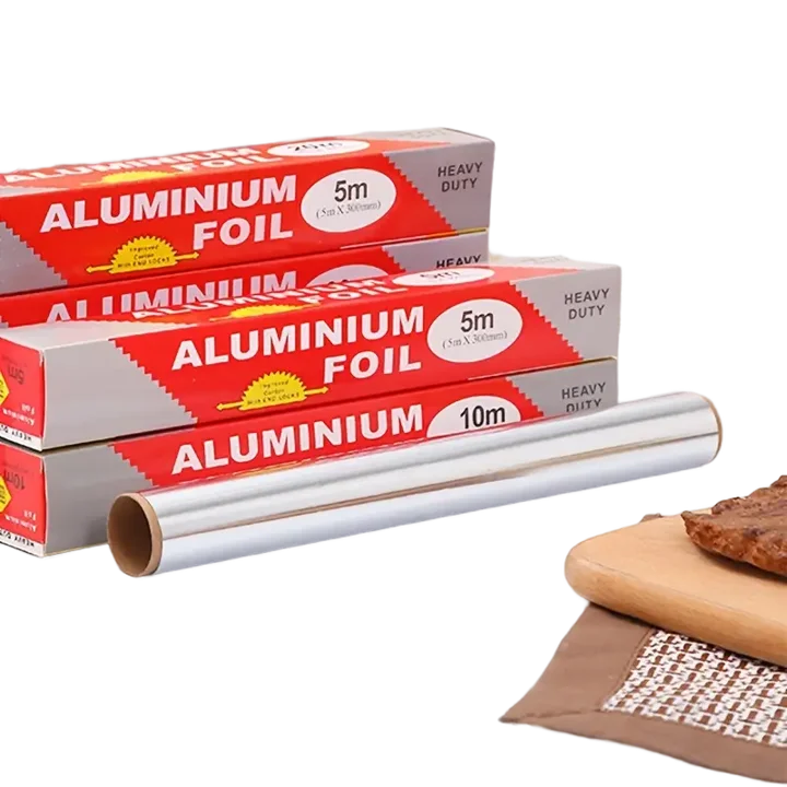 Factory wholesale aluminum foil roll aluminum foil paper household kitchen use 8011 aluminum foil roll paper