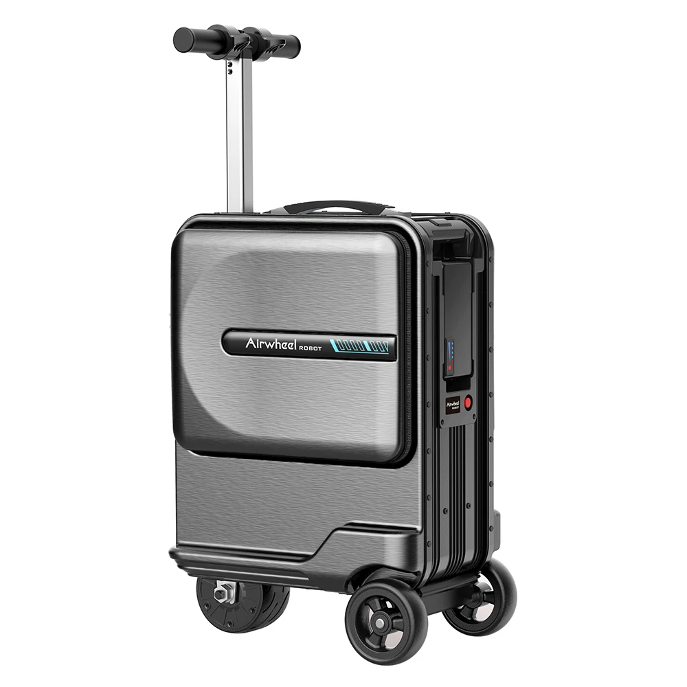 Ride on e scooter suitcase smart luggage carry on luggage scooters suitcase with removable power bank battery