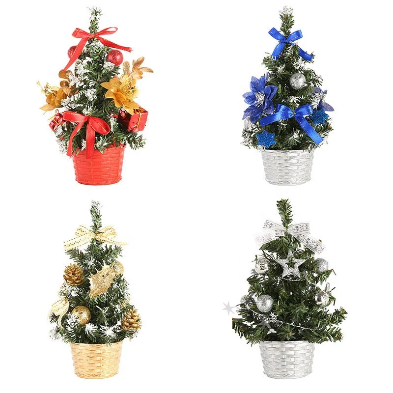Christmas tree decoration Artificial Tabletop Mini Tree decorations Ornaments family gifts for Home