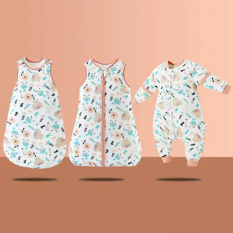 Пеленки зимние мешки на молнии для новорожденных органический хлопок с ногами Детские и