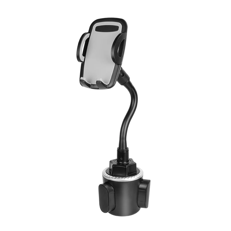 Car Mobile Phone Holders for Car Cup Holder with 360 Degree Rotation Flexible Adjustable Goose Neck One Click Release