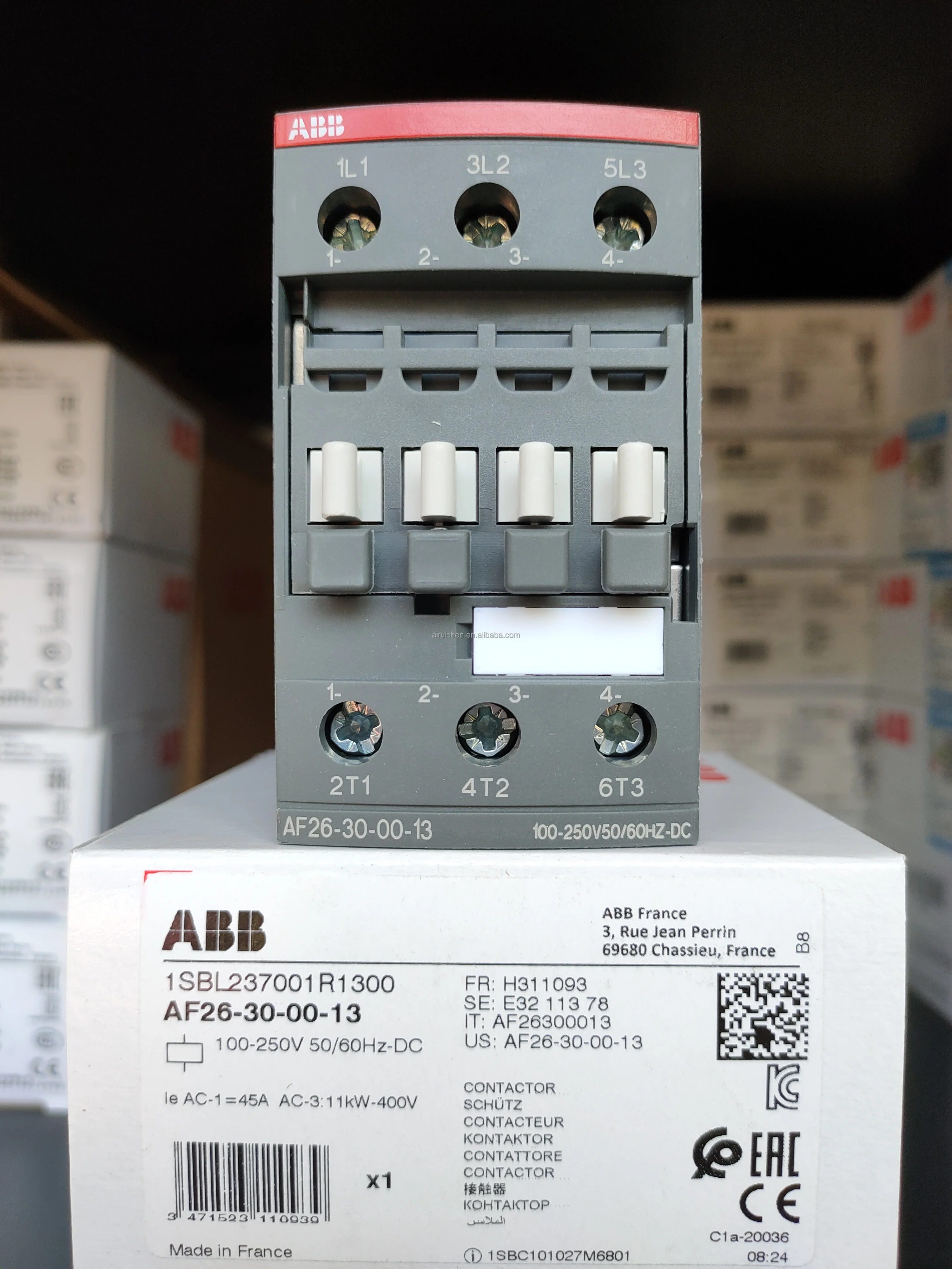 Distributors ABB-China AC DC A16-30-10*24V 50/60Hz 1SBL181001R8110 contactor