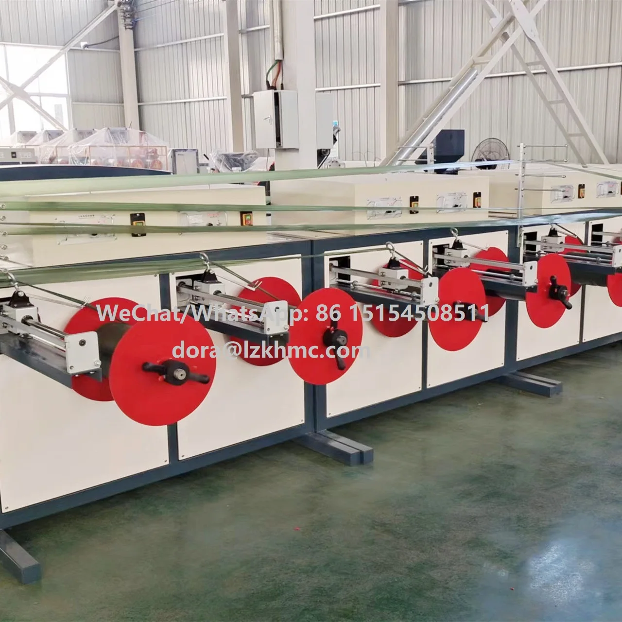 line for production of polypropylene twine Plastic rope split film raffia tape thread making machine