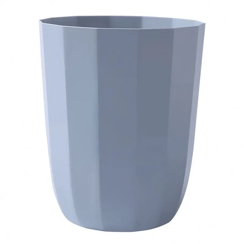 
 polygon  Open Top Trash Can Plastic Waste Bin Deskside Wastebasket Durable Garbage Can Recycling Bin for Bathroom Kitchen Bed  