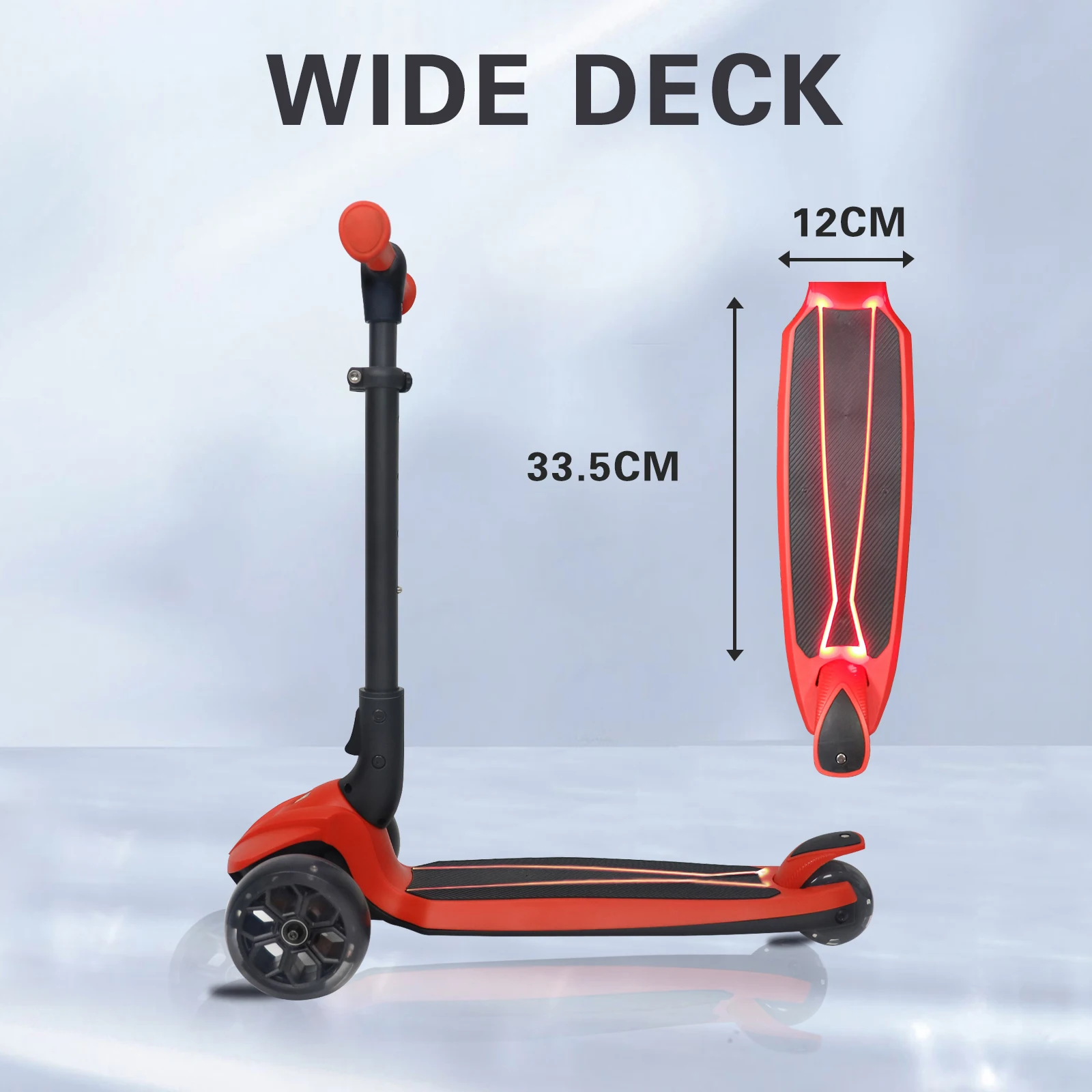 Children Scooter Three Wheel Kids Scooter for Kids Height Adjustable without Battery