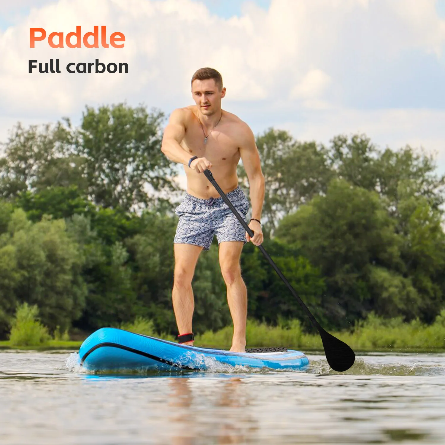 High Quality Super Light Carbon Fiber Water Sports Customizable with Logo Dragon Boat canoe Kayak SUP Paddle Board