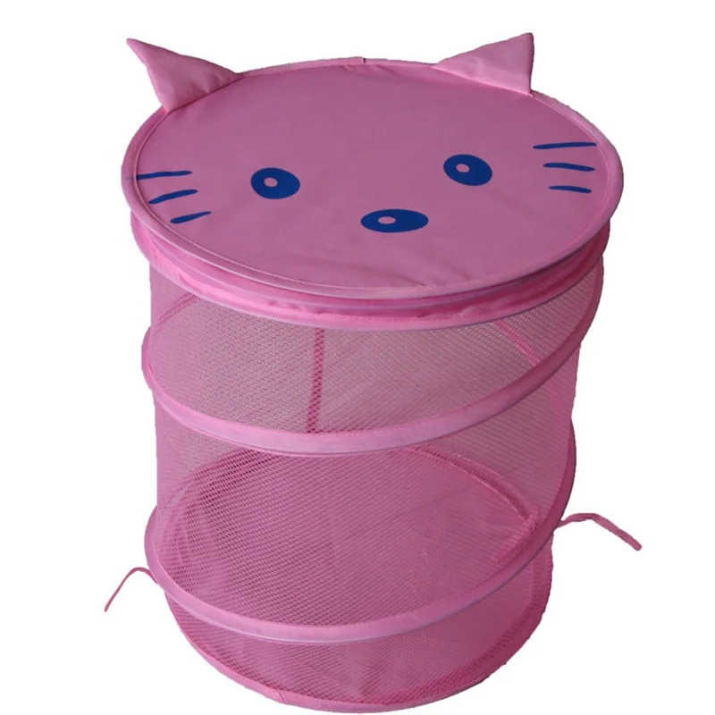 China factory custom wholesale quick pop up collapsible foldable laundry storage basket other storage baskets