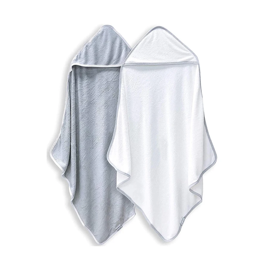 100% Cotton Bamboo Baby Hooded Towel Soft Newborn Baby Bath Towel