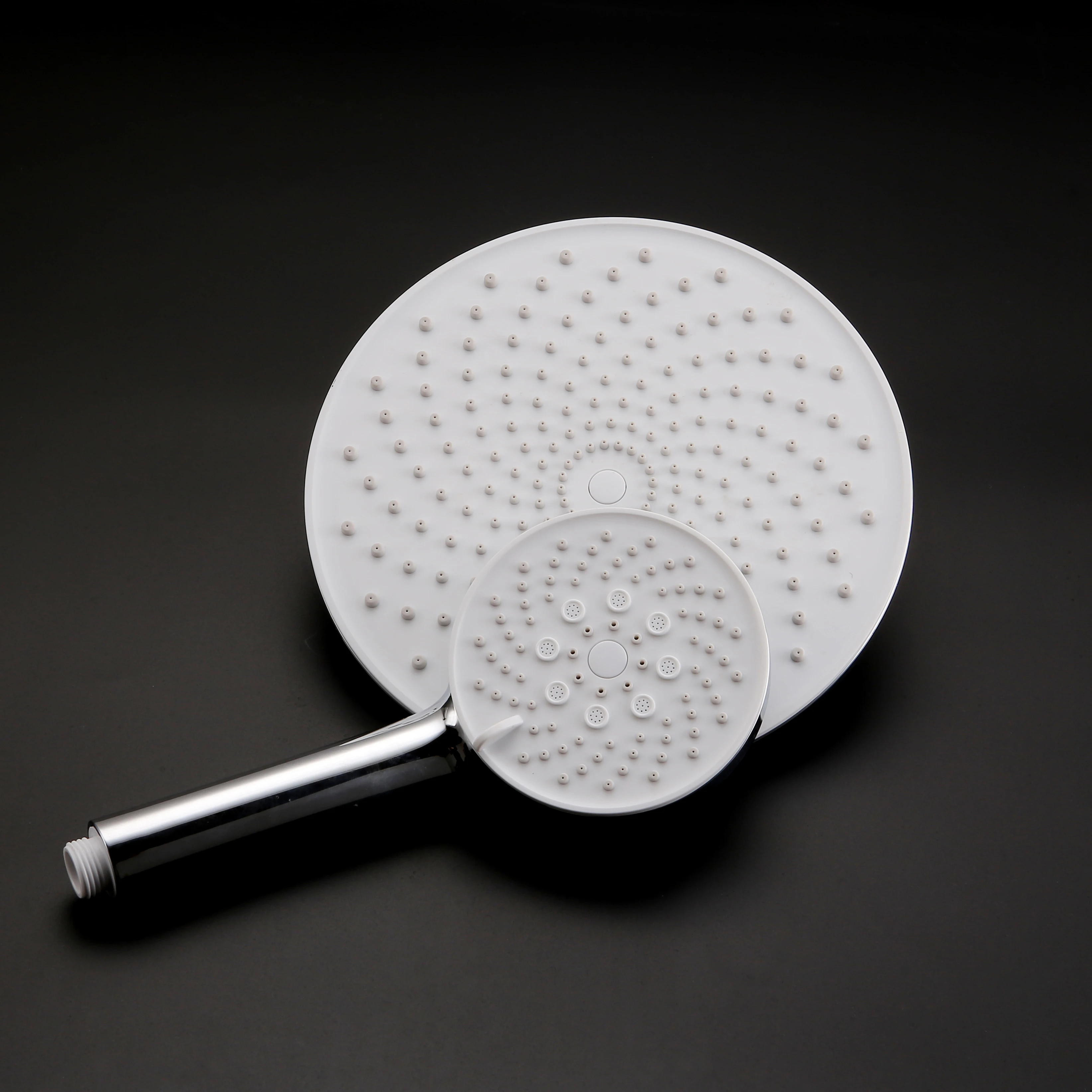 China factory supply ABS chromed top shower 9 inches round rain shower head with ultrathin structure