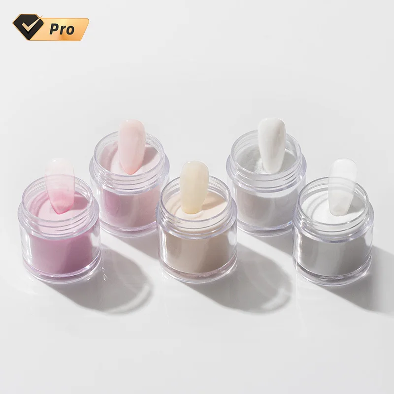 QSHY Custom Logo Accept Private Label Wholesale Dipping Nail Art 5 Color Cover Acrylic Powder Pigment in Bulk