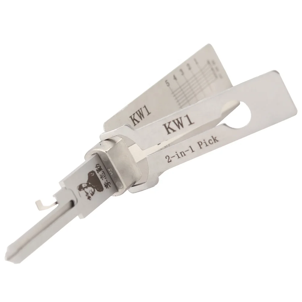 LISHI KW1 5 Pin Decode Civil Locksmith Tools Lockpicking apply to U.S. K-wikset House Door Locks Set LISHI KW1 2 in 1 Pick