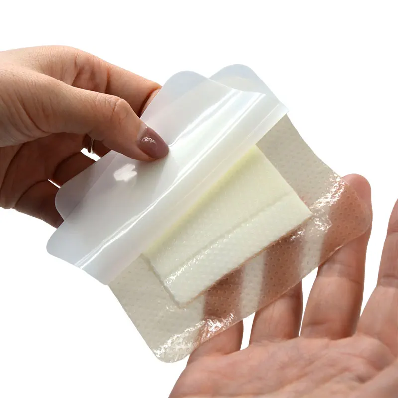 Soft Silicone Absorbent Foam Dressing Waterproof Adhesive Wound Dressing