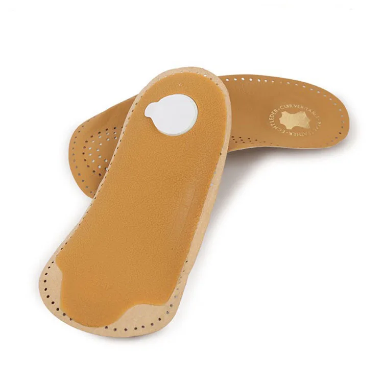 Customized 3/4 Length High Arch Support Pu Foam Insert Orthotic Flat Foot Plastic Orthopedic Shoe Insoles