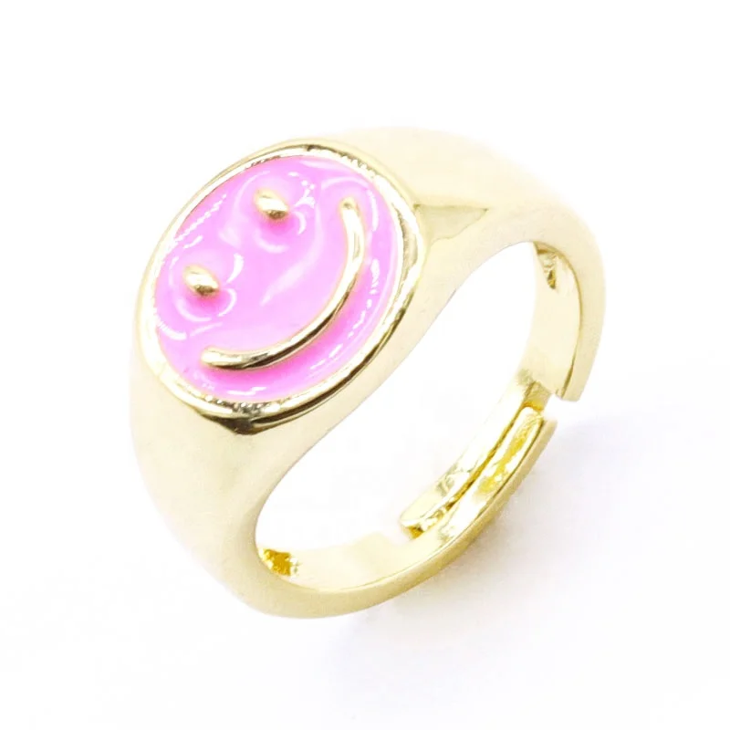  The most fashionable hottest and classic smiley ring in 2021 there is no