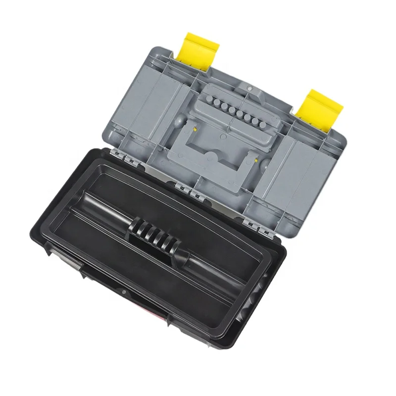 Factory Direct Sales Shockproof Case Hard Gun Case Plastic Tool Box PP Waterproof 13 Inch Tool Box Trolley