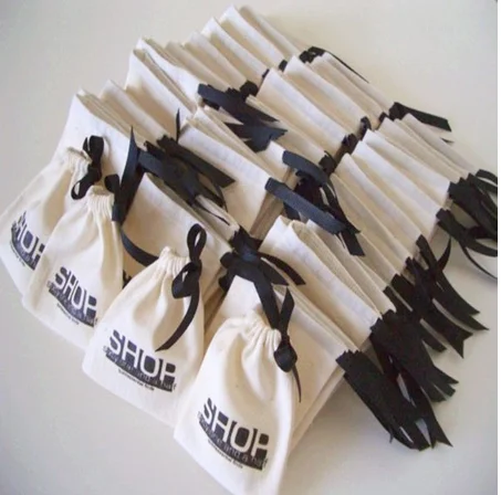 cotton canvas fabric muslin drawstring bag with custom logo printed canvas drawstring bag