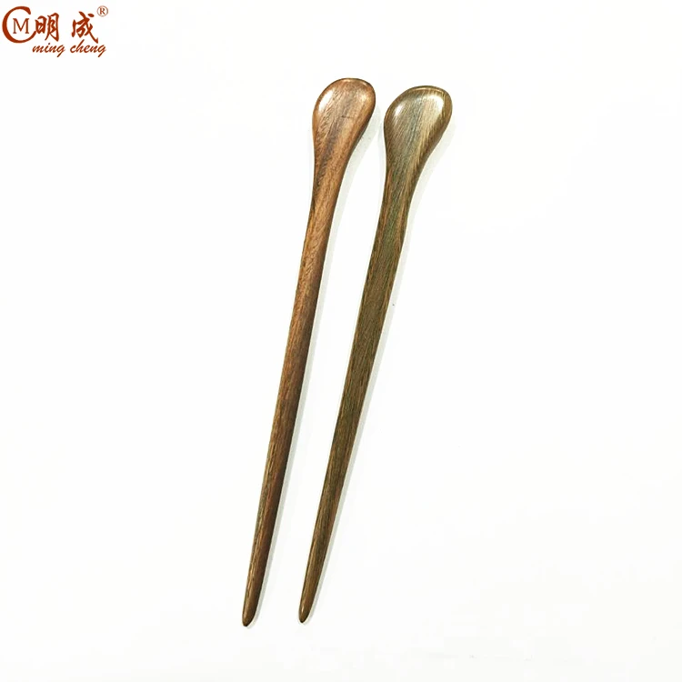 Chinese hair finishing carved sandalwood pin stick