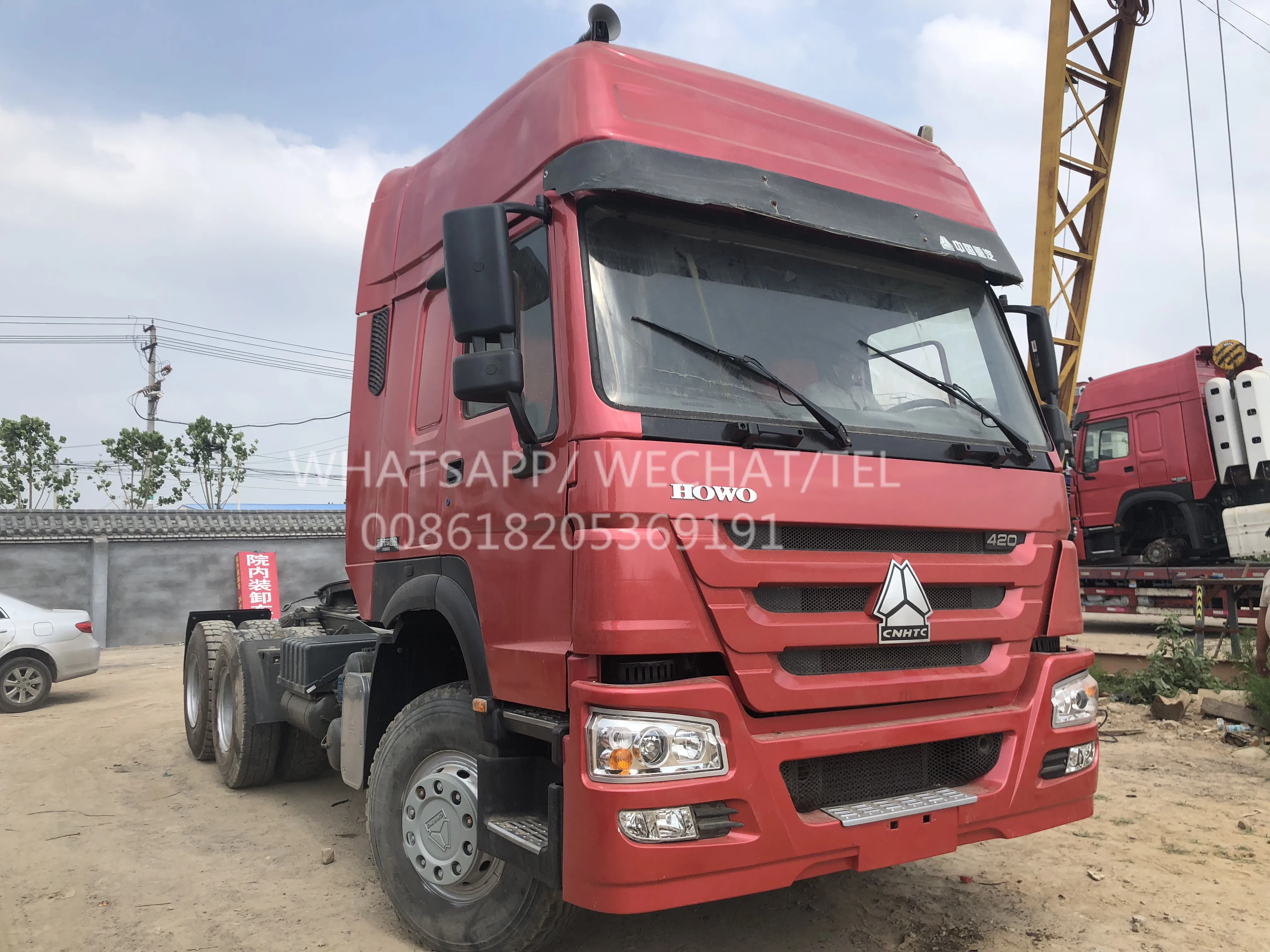 High quality Direct selling CNG used howo t7 375hp sinotruck howo used  head tractor truck