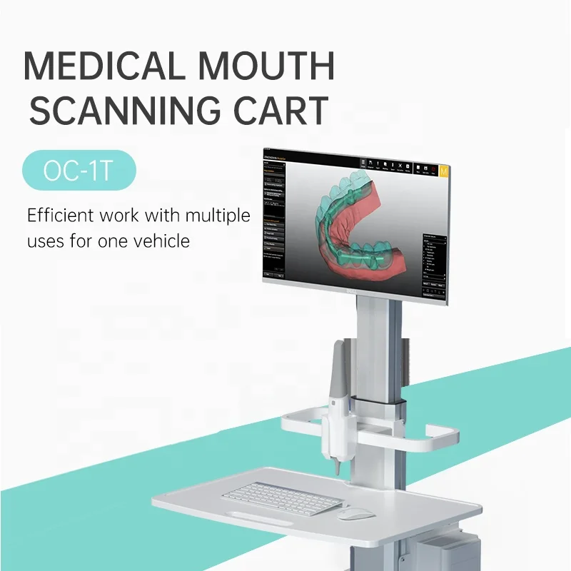 Luxurious Style Dental Oral Scanning Cart with Monitor Mount and Oral Scanner Holder Dental Clinic Hospital Cart  for Salon