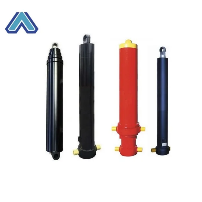 Factory Outlet Customizable Front top hydraulic cylinder Welded 40 ton Telescopic Hydraulic Loader Cylinder