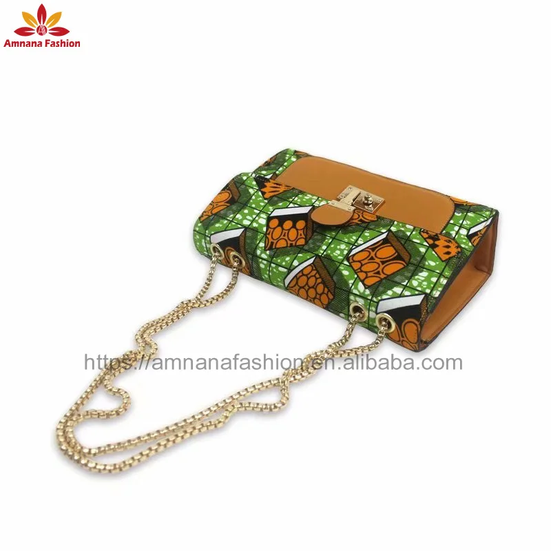Fashion african print fabric Handbag Ankara bags Ladies Accessories bag with manufacturer price