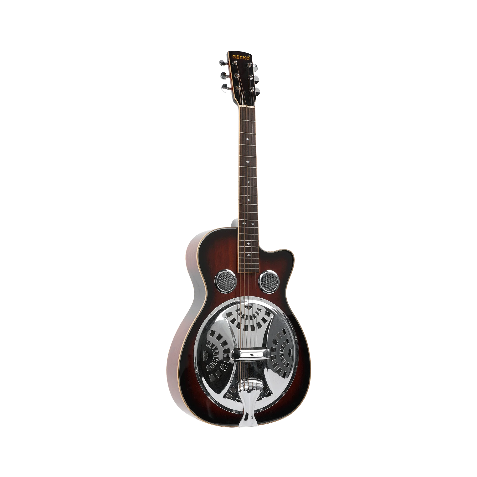 Wholesale maple sapele wood adult beginner guitar musical instrument 41 inch cut corner folk guitar