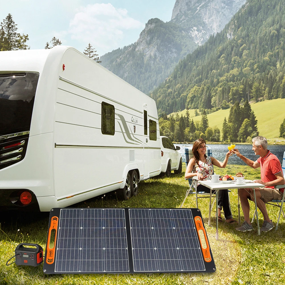 100w 120w 200w 300w Jackery solargaga portable foldable folding solar panel for explorer power station generator