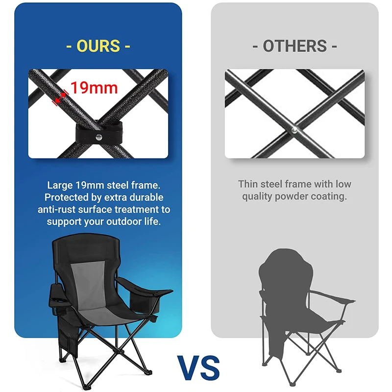 Modern Design Outdoor Folding Beach Chair the Most Popular for Camping for Kitchen Living Room Hotel and School