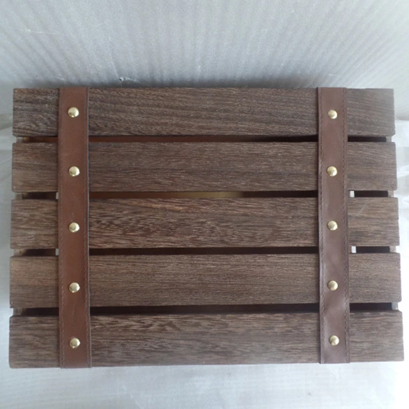 Оптовый заказ деревянный ящик ящики на с крышкой деревенский для хранения/декора мелочей транспортная упаковка