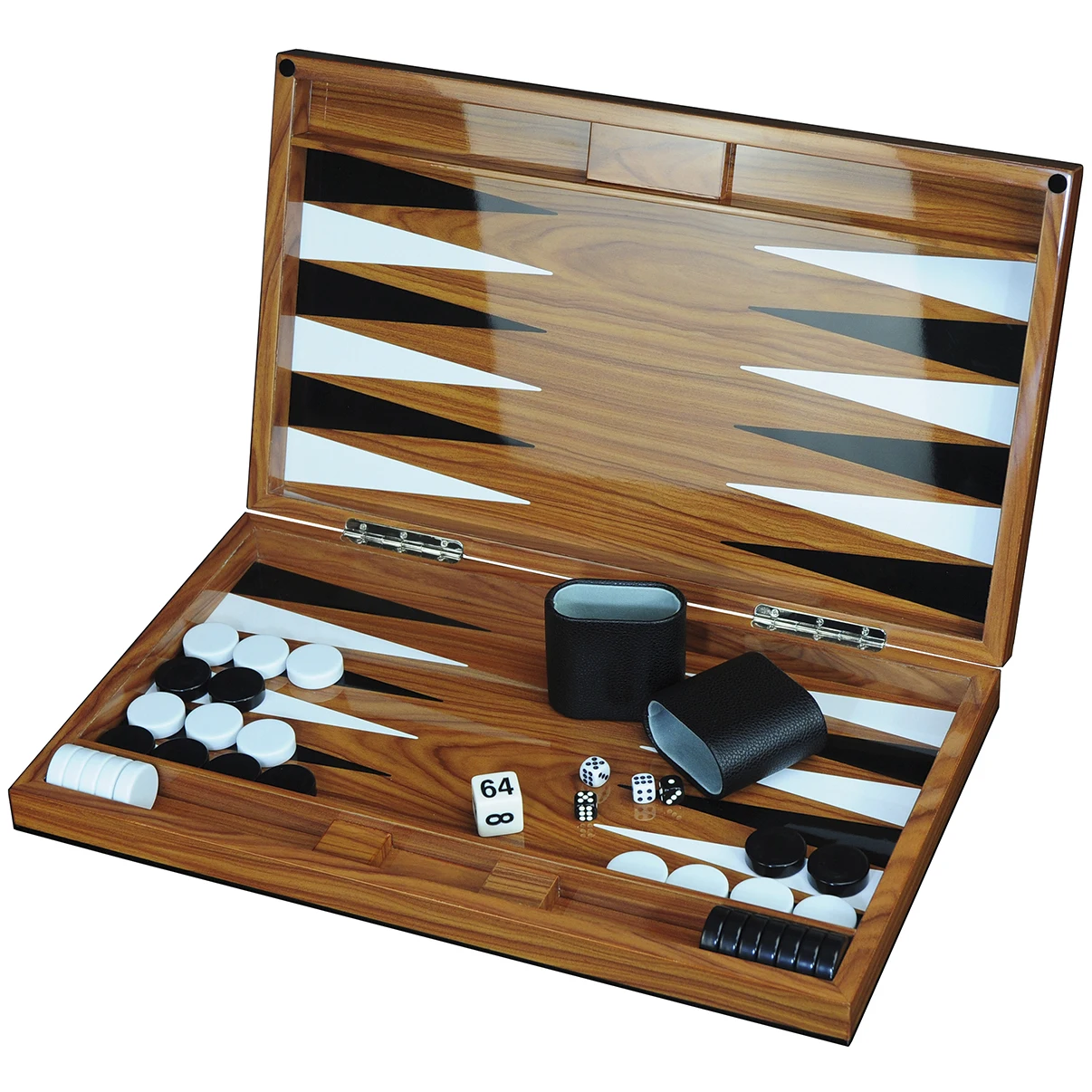 Оптовая продажа, набор деревянных нард из розового дерева 18 дюймов, игровая доска из МДФ с кубками и кубиками