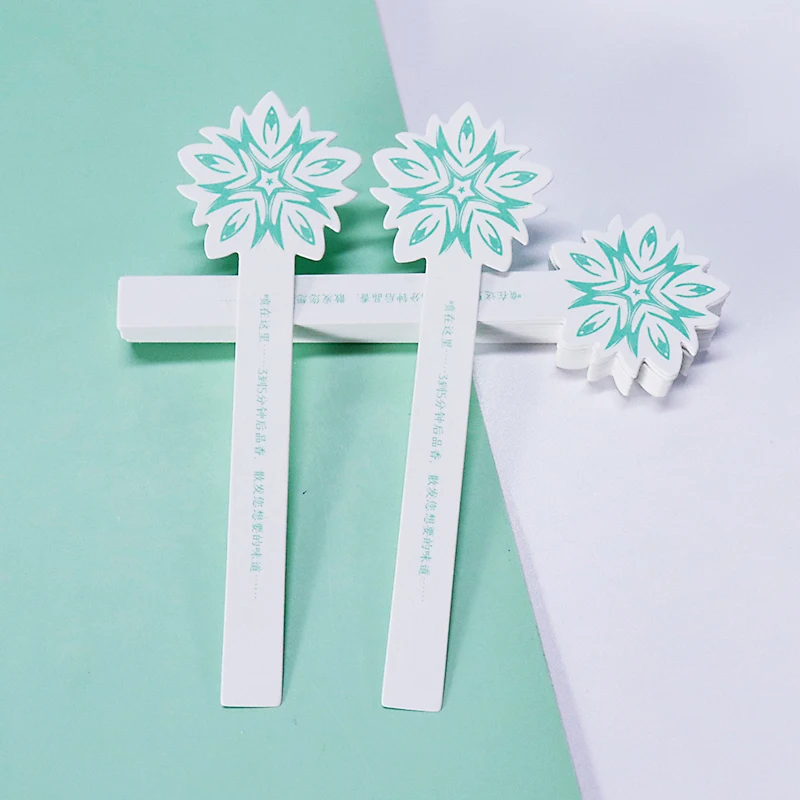 embossed stripped perfume bottle card cardboard perfume absorbent blotter test stripe selling perfume test paper printing
