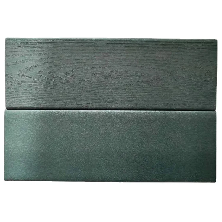 Plastic Lumber 100% Recycled 96x15mm Dark Green Color Eco-friendly Plastic Lumber Boards for Yard fencing
