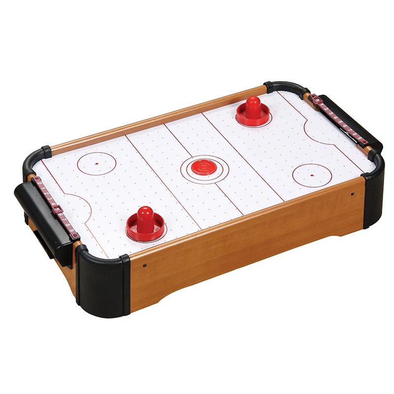 indoor Portable Mini Air Hockey Table Game  with LED lights for kids and children fun
