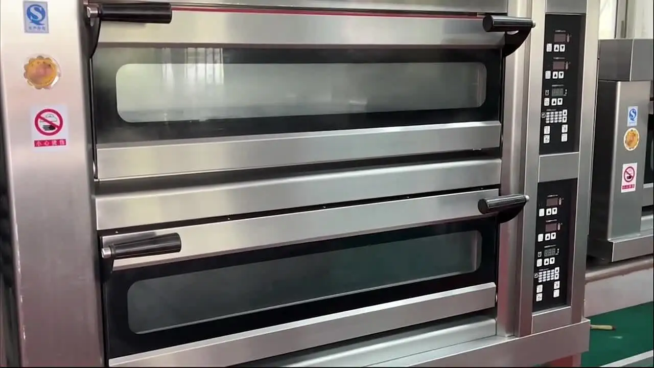 Automatic 3 Deck Baking Oven Bread Oven Bakery Making Machine Commercial Pizza Oven