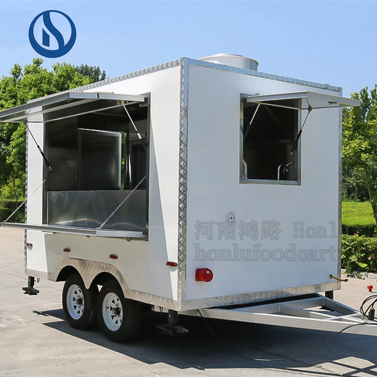 Commercial Ice Cream Truck Trailer Fully Equipped Small Ice Cream Vending Carts For Sale