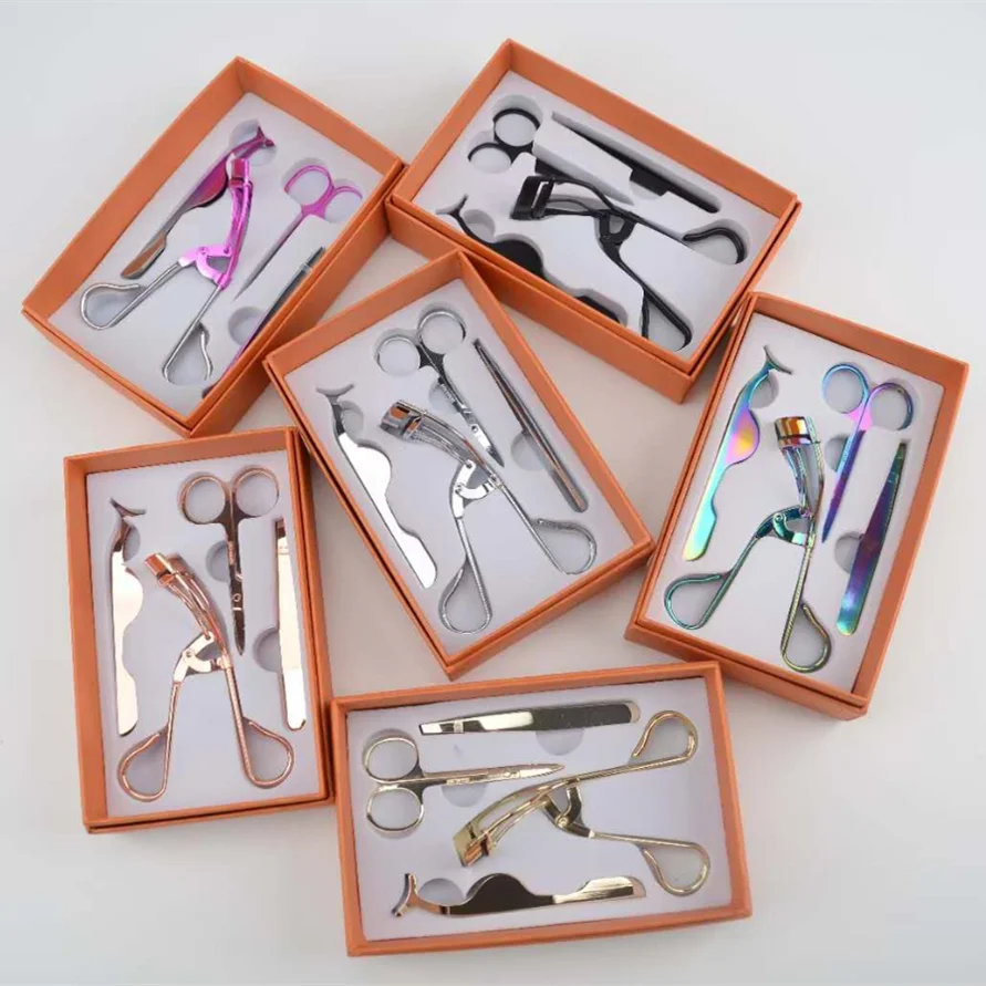 
2021 new product best price stainless steel cosmetic tool eyelash curler eyelash tweezer 