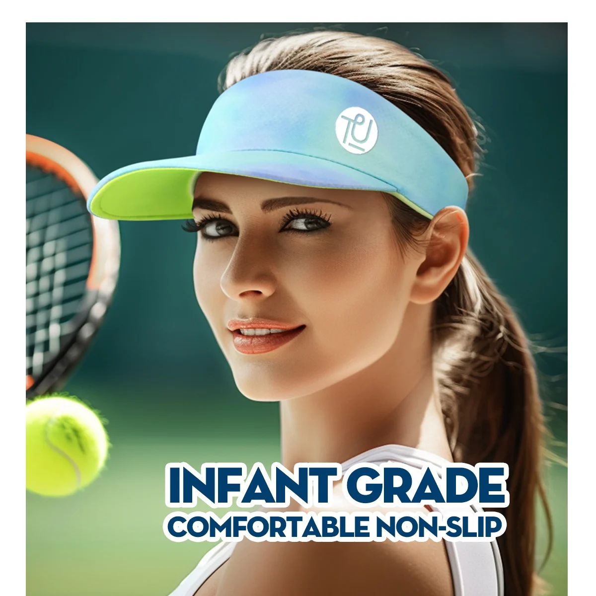 TU Private Label Workout Summer Athletic Yoga Headband Mesh Men Fishing Tie Dye Sun Visor Hat For Sport Cap Luxury Unisex Ladies