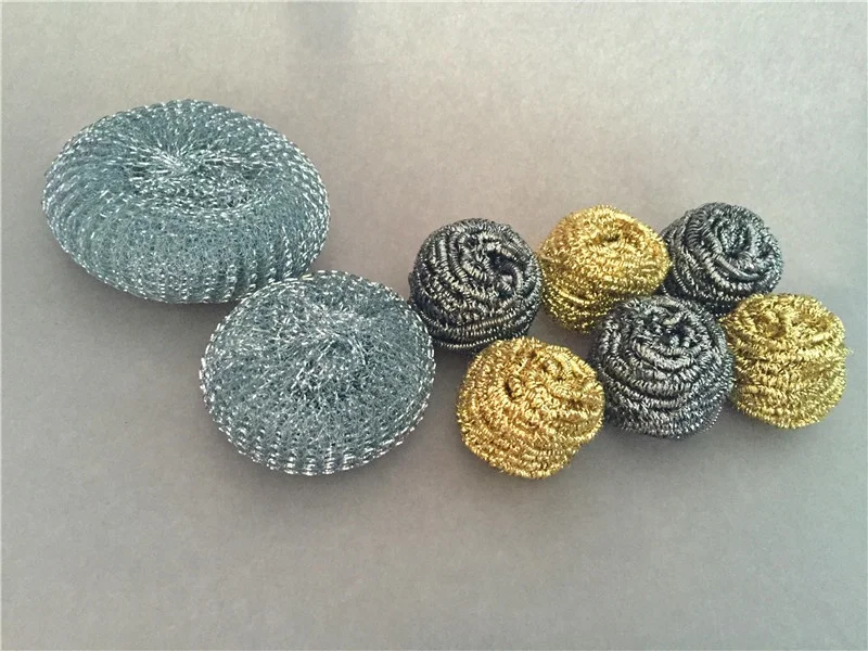 dish washing scrubber mesh galvanized metal scourer for kitchen