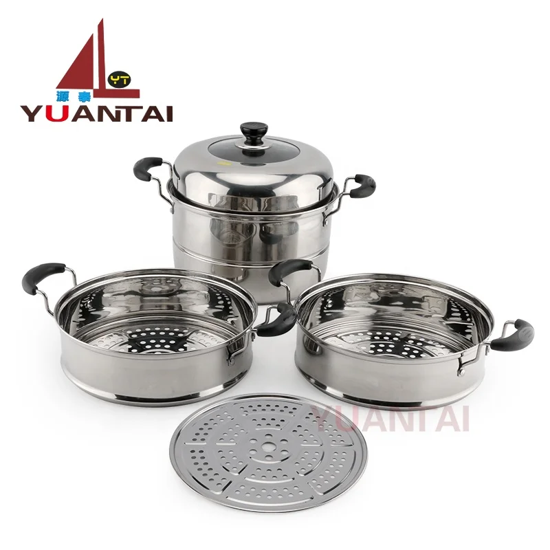 Паровой котелок для мероприятий Европейский трехслойный паровой приготовления