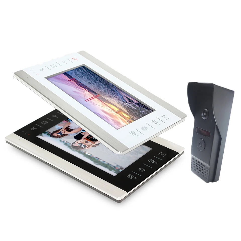 7 дюймов цвет телефон видео домофон системы дверные звонки водонепроницаемый IP65