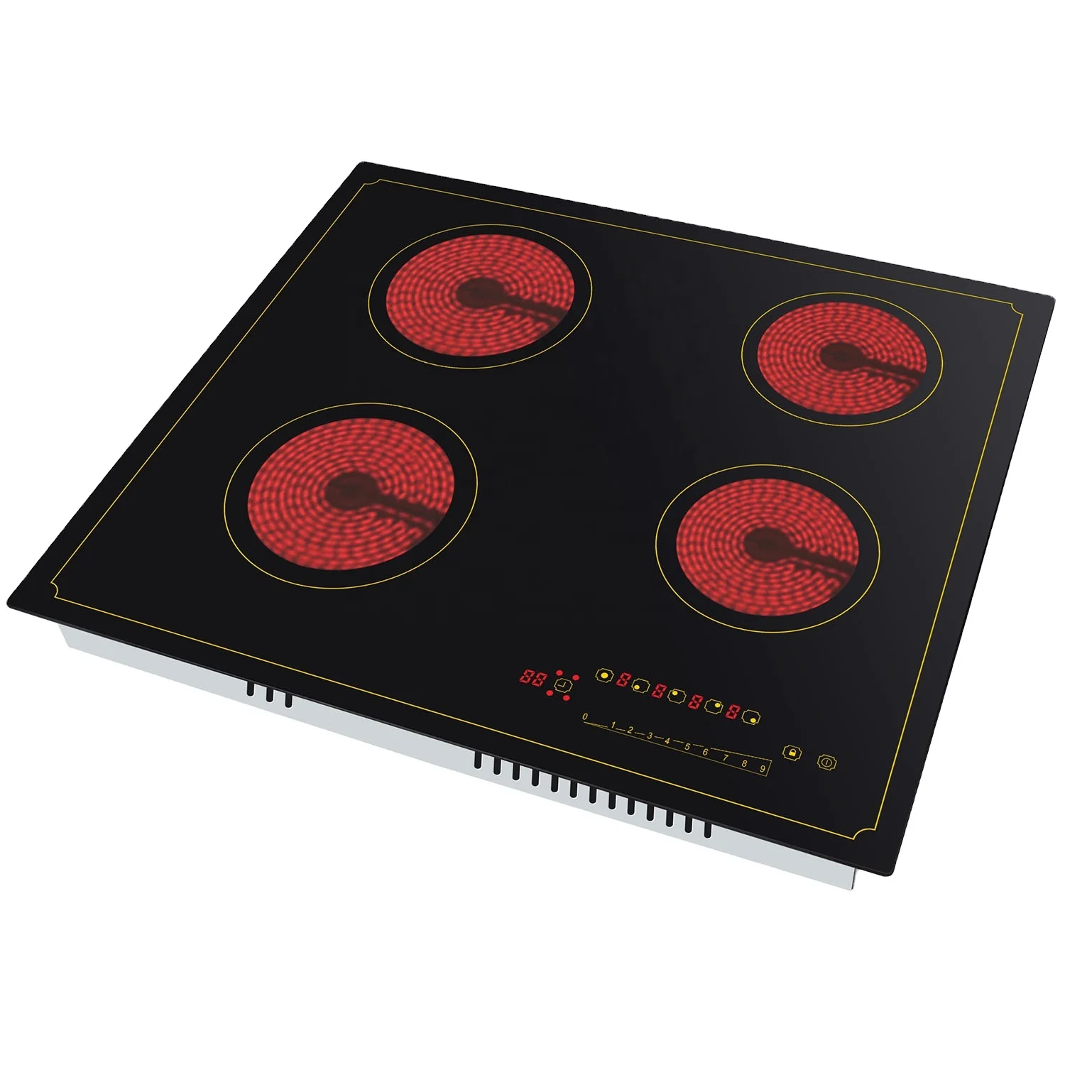 OEM/ODM Supplier 4 Burner Induction Cooker Commercial Kitchen Appliances Induction Cooking  Built In Ceramic Cooker Hob