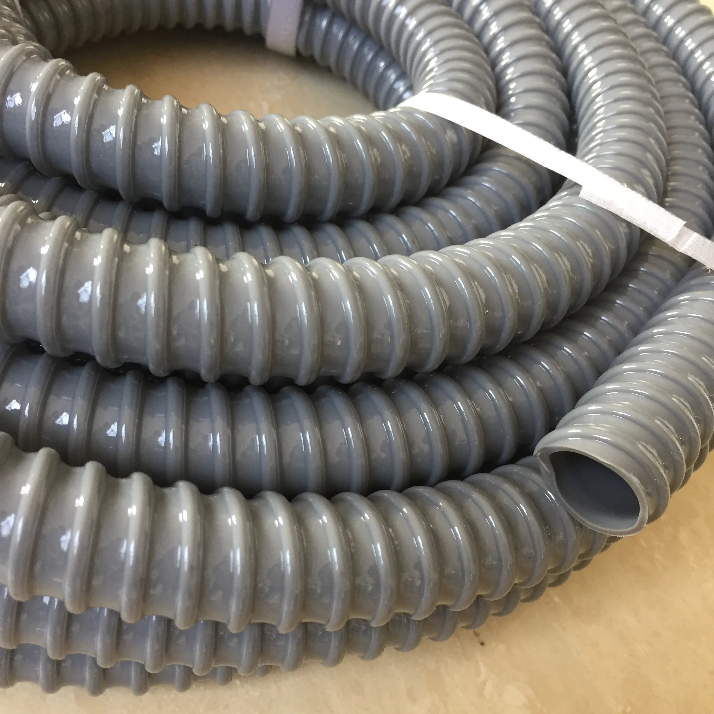 
Flexible PVC construction suitable for washing machines drain pipe water hose with connector 