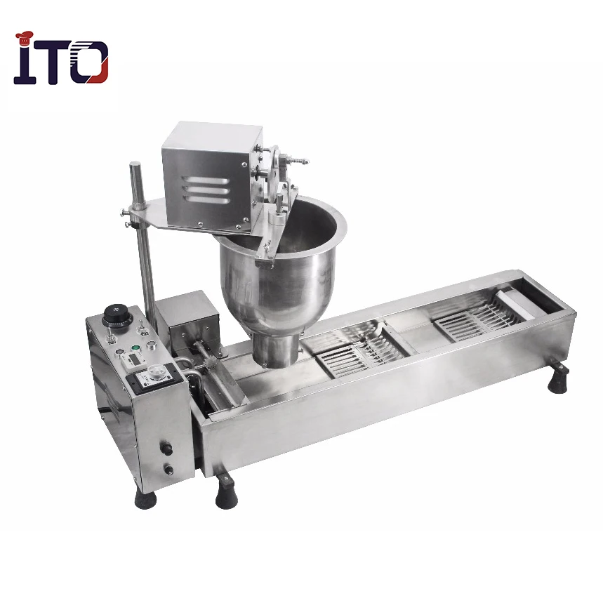 Electric Single row Automatic 3 moulds donut maker fryer machine Doughnut maker with timer donut making machine (1600300390703)