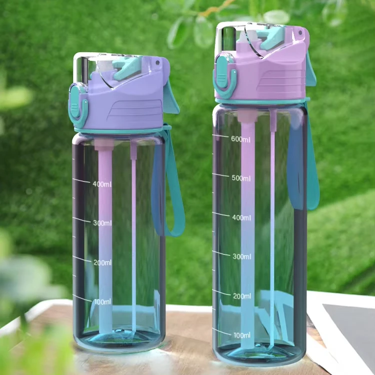 3 setAohea New bpa free kid  Outdoor Smart blank sublimation  neon color large capacity water bottle water bottles for school