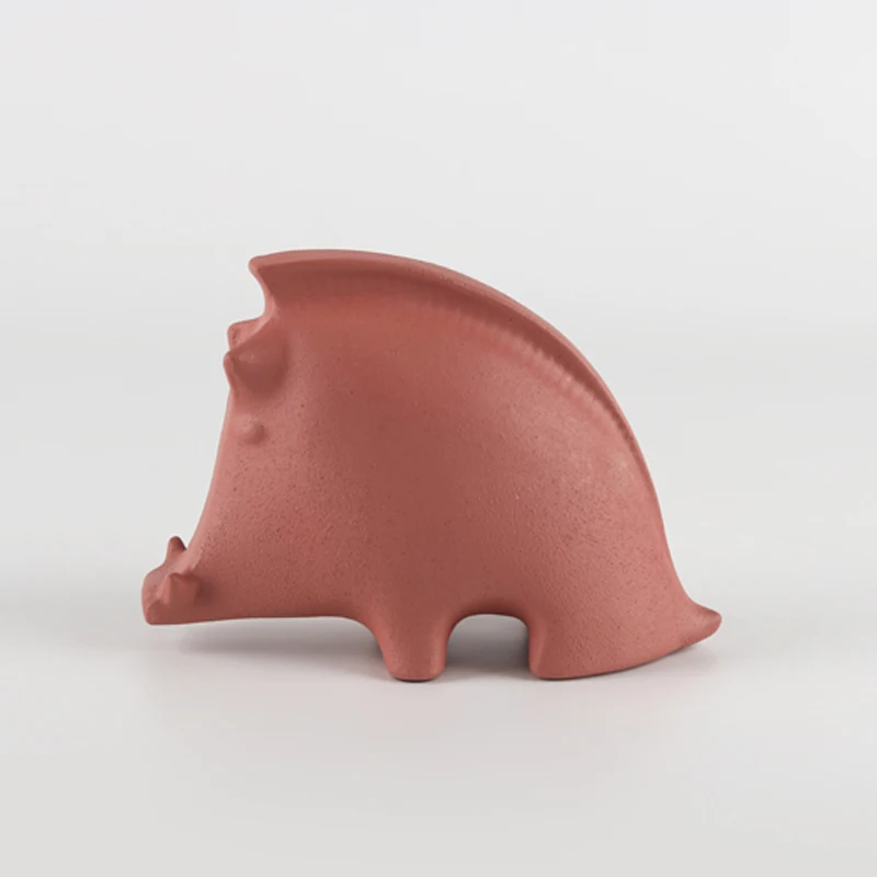 Creative Pink Abstract Resin Sculpture Big Desk Ornament for Home Office & Living Room Unique Home Decor