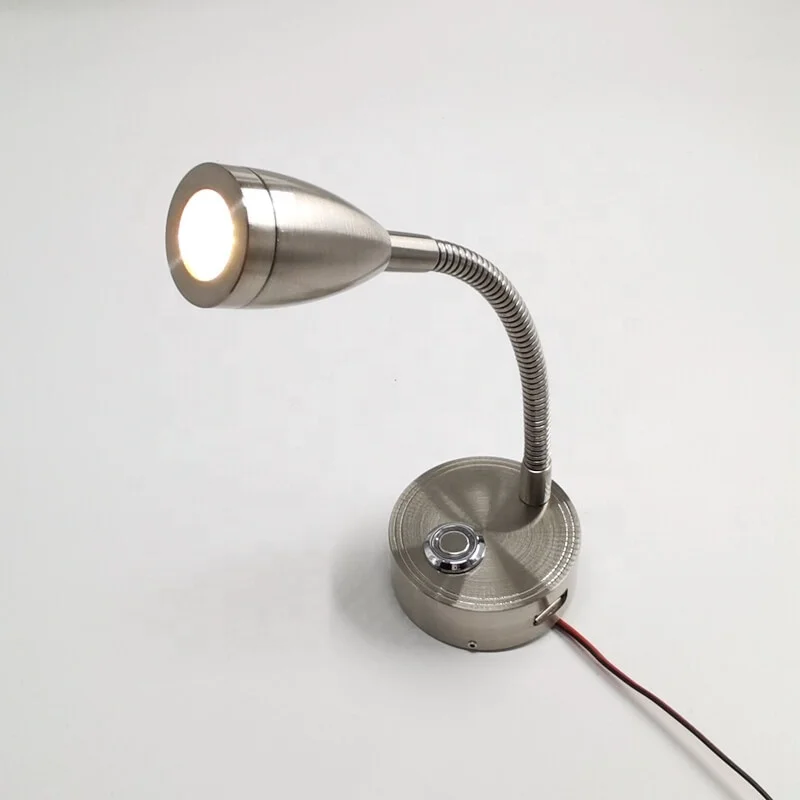 Factory Camper Motorhome Caravan 3W RV Interior Cabin Reading Light 12V 24V Marine Yacht USB Charging Swivel Beside Wall Lamp
