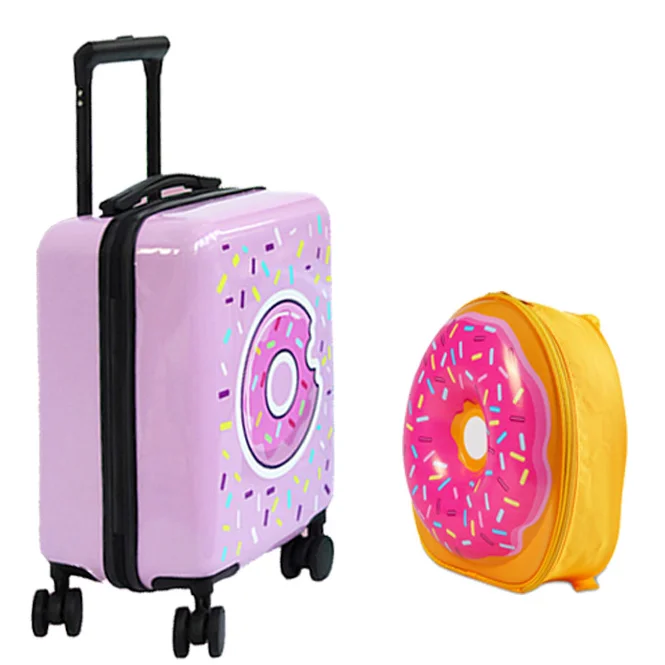 2024 carry-on kids luggage trolley bags children luggage travel luggage backpack kids suitcase set