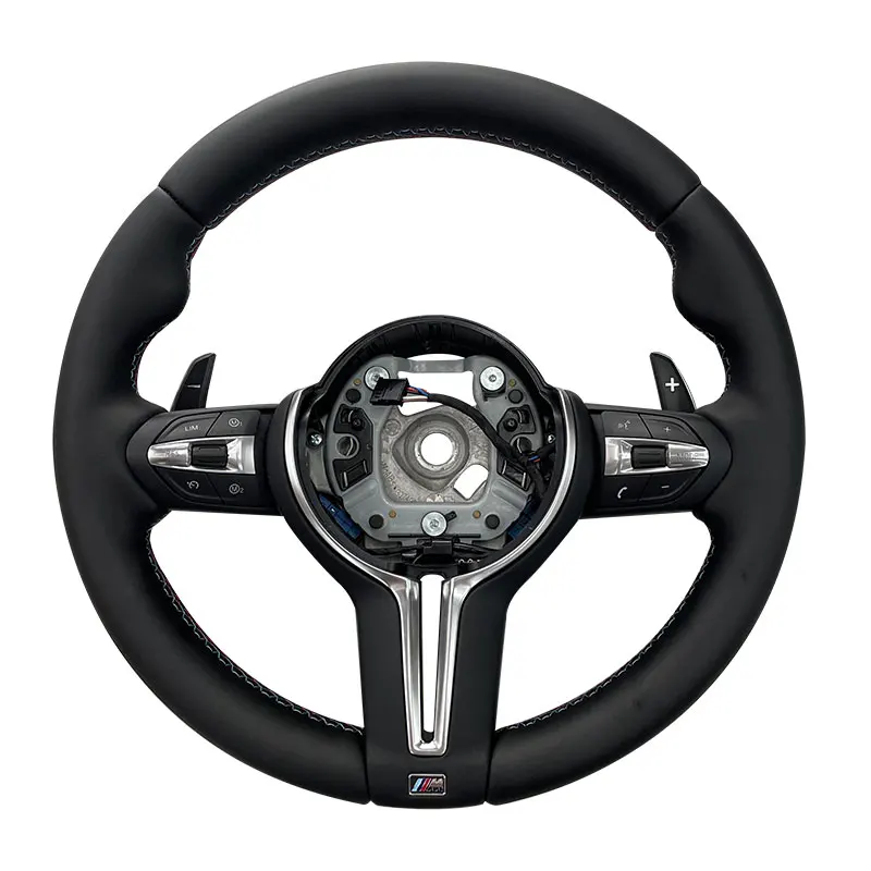 Hot selling Full Leather style Steering Wheel For BMW M3 M4 M5 F10 F15 F30 F32 E70 E90 E46 E60 steering wheel