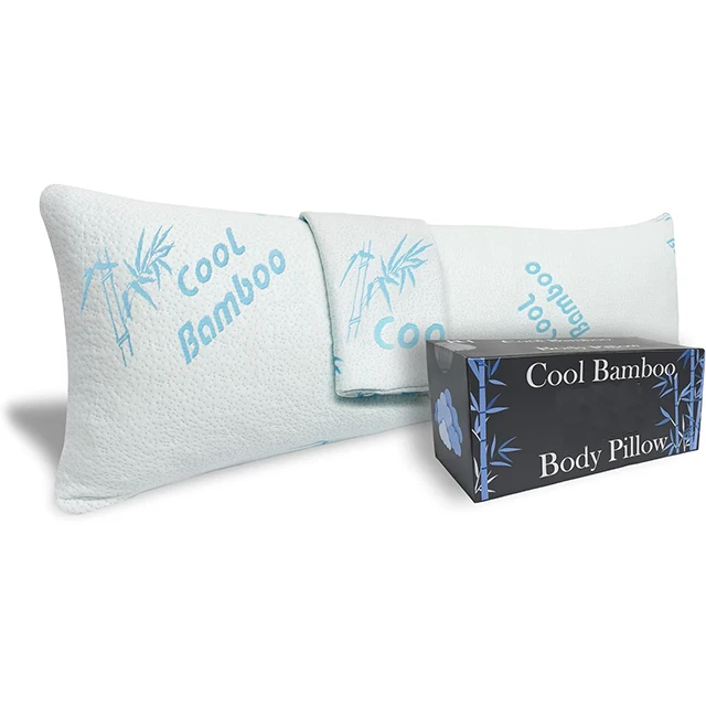 Cooling Bamboo Full Body Pregnancy Pillow Adjustable Memory Foam