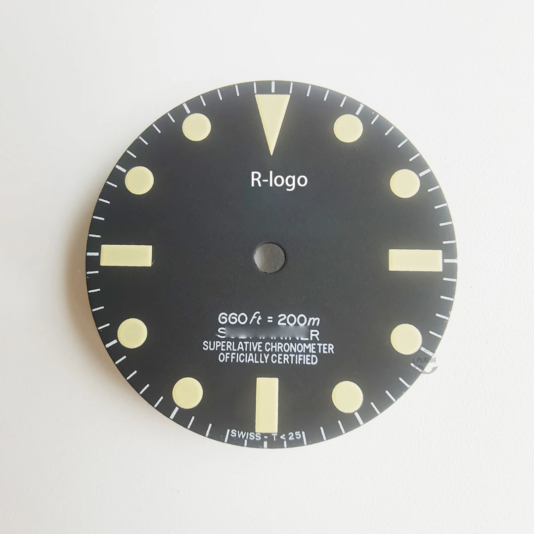 26MM vintage matte Watch Dial Black Gold Watch Face for 8215 2813 2836 2824 Movement Watch Replacement Part